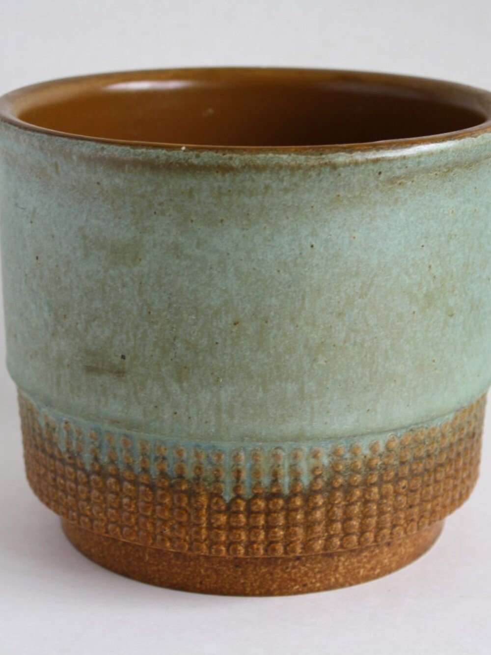 Vintage Made in Holland Plant pot original sticker MCM decor